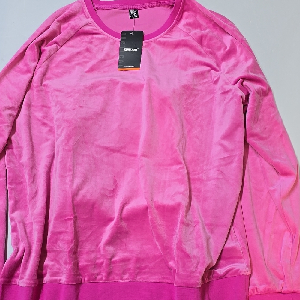 Pink Velvet Long Sleeve Top